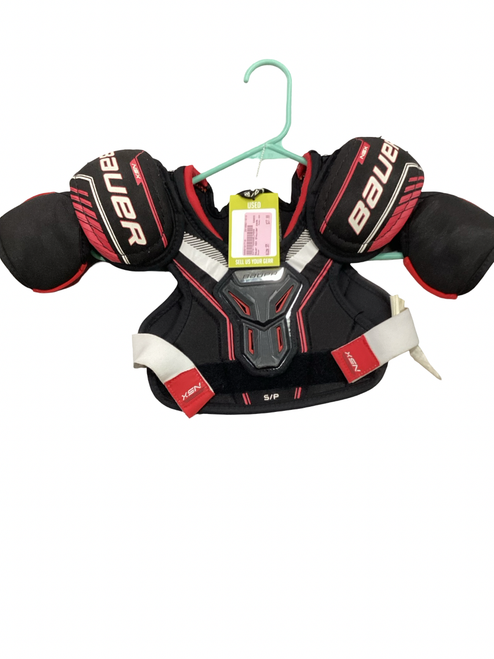 Vist Large View of Product Image Which is Used Bauer NSX Youth Shoulder Pads SM