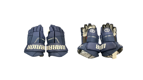 Vist Large View of Product Image Which is Used Warrior RISE Senior Gloves Navy Blue 13"