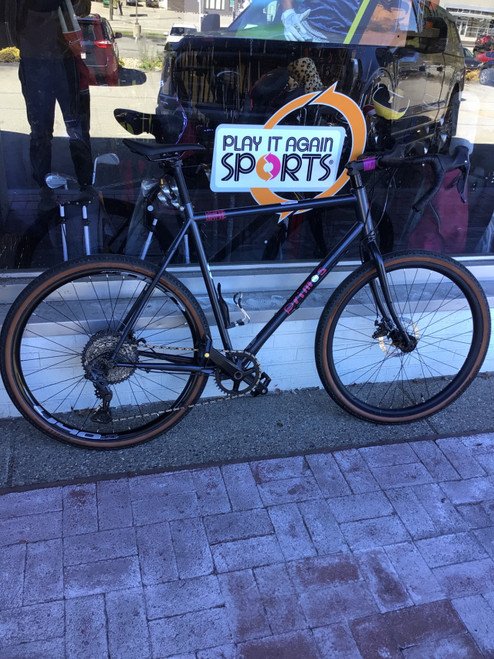 Vist Large View of Product Image Which is Used PRIMOS DAME PLUS GRAVEL Hybrid/City Bike Mens Black 59-60cm - XL Frame