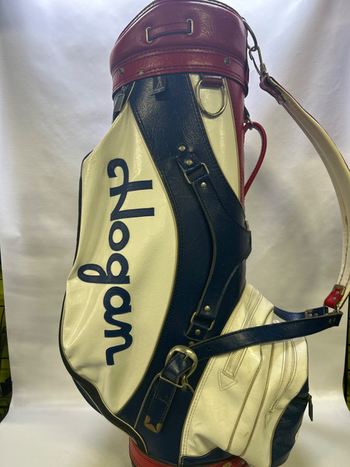 Vist Large View of Product Image Which is Used Ben Hogan RWB STAFF BAG Mens Cart Bag White/Red/Navy