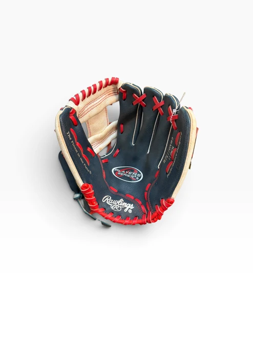 Vist Large View of Product Image Which is Used Rawlings PLAYER SERIES BB/SB Glove RH Throw Navy Blue 11"