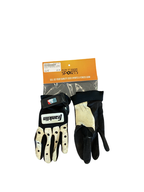 Vist Large View of Product Image Which is Used Franklin BB/SB Batting Gloves Black MD
