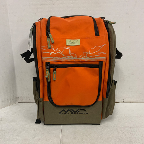 Vist Large View of Product Image Which is Used MVP VOYAGER - JAMES CONRAD SIGNATURE ED Disc Golf Backpack Orange