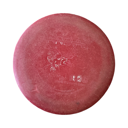 Vist Large View of Product Image Which is Used Innova DX ROC Disc Golf Mid Range Red
