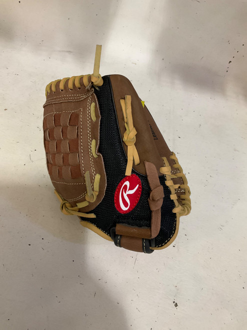 Vist Large View of Product Image Which is Used Rawlings PM110MBC BB/SB Glove RH Throw Brown 11"