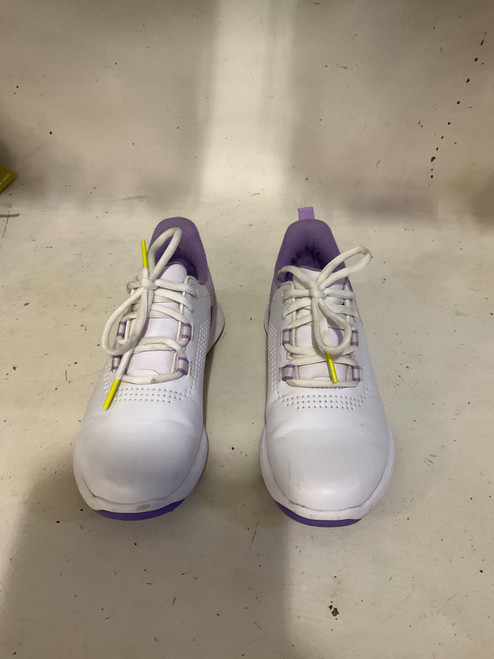 Vist Large View of Product Image Which is Used FootJoy (Already In As Foot Joy) Jr Golf Shoes Purple And White Junior 03