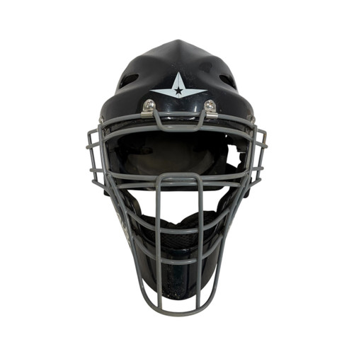 Vist Large View of Product Image Which is Used All-Star Catchers Helmet Black SM