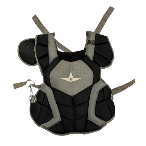Vist Large View of Product Image Which is Used All-Star TOP STAR Catchers Chest Protector Grey Youth