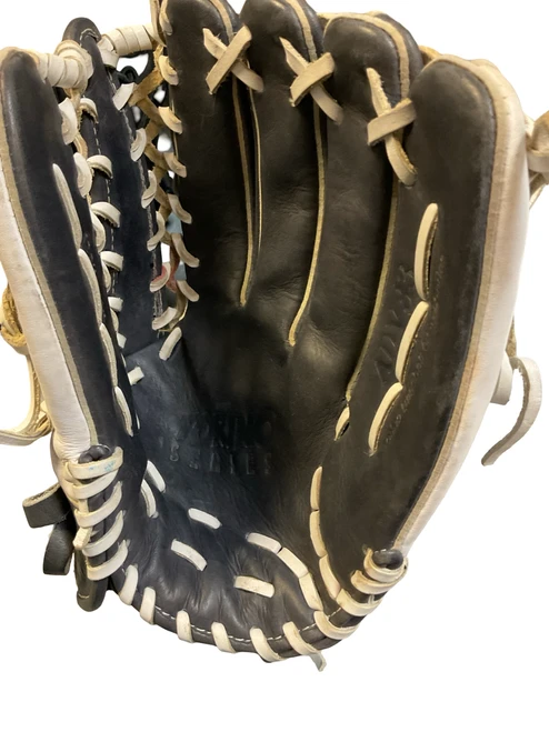 Vist Large View of Product Image Which is Used Akadema ADV33 BB/SB Glove RH Throw Navy Blue 12 3/4"