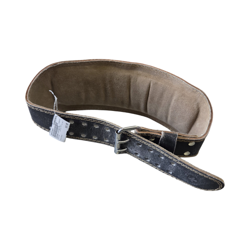 Vist Large View of Product Image Which is Used Harbinger LEATHER LIFTING BELT Flex/Core Other Black