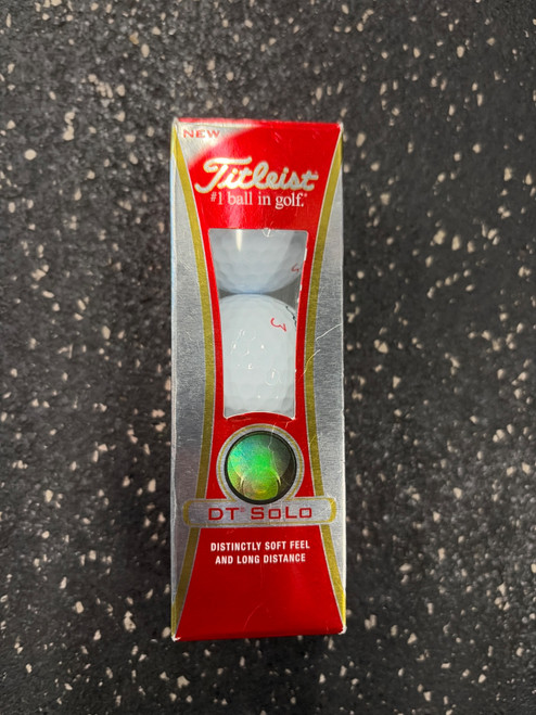 Vist Large View of Product Image Which is Used Titleist DT SOLO 3PK 3 Ball - Golf Ball Sleeve