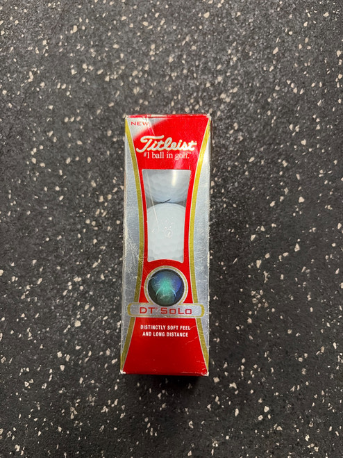 Vist Large View of Product Image Which is Used Titleist DT SOLO 3PK 3 Ball - Golf Ball Sleeve