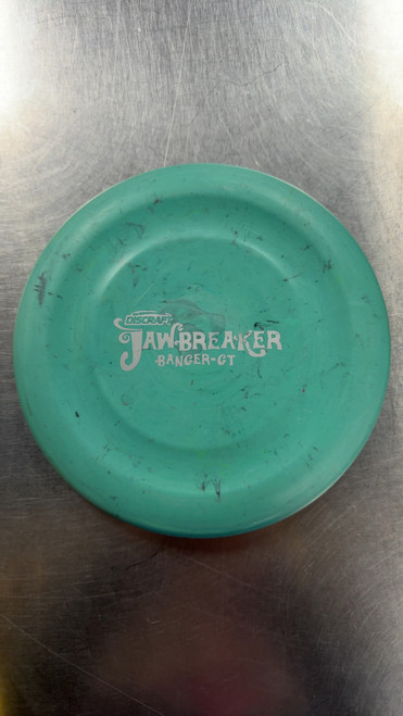 Vist Large View of Product Image Which is Used Discraft JAWBREAKER BANGER GT Disc Golf Putter Teal