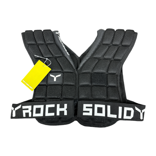 Vist Large View of Product Image Which is Used ROCKSOLID SOFT Football Shoulder Pads Black Small