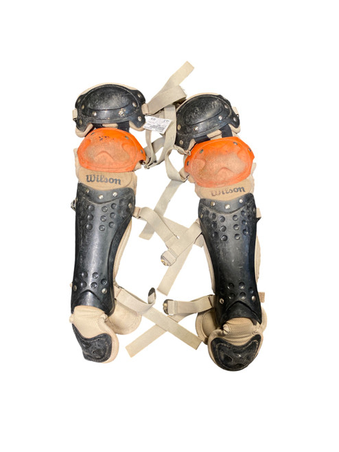 Vist Large View of Product Image Which is Used Wilson ORANGE Catchers shin Orange Junior