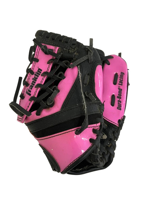 Vist Large View of Product Image Which is Used Franklin 4612 9.5" T-ball Glove Pink 