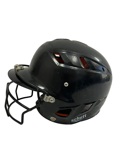Vist Large View of Product Image Which is Used Schutt 3256 OSFM Batting Helmet w/Mask Black 