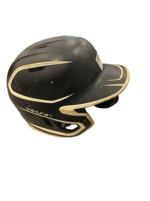 Vist Large View of Product Image Which is Used Rawlings 6 7/8 - 7 5/8 BLACK HELMET Batting Helmet No Mask Black MD