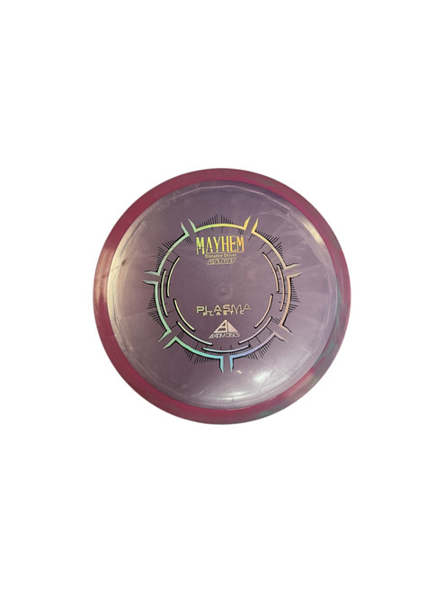 Vist Large View of Product Image Which is Used Axiom MAYHEM PLASMA Disc Golf Driver Purple