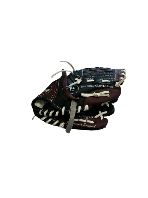 Vist Large View of Product Image Which is Used Rawlings PLAYER SERIES BB/SB Glove T-ball Brown 9"