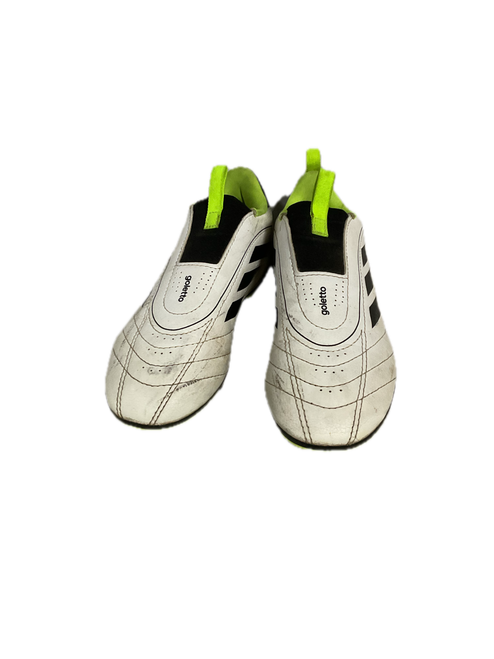 Vist Large View of Product Image Which is Used Adidas GOLETTO IX Soccer Cleats White Junior 01