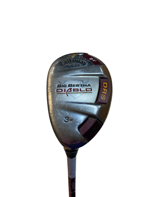 Vist Large View of Product Image Which is Used Callaway BIG BERTHA DIABLO DRS Mens Hybrid Club LH 3 Hybrid