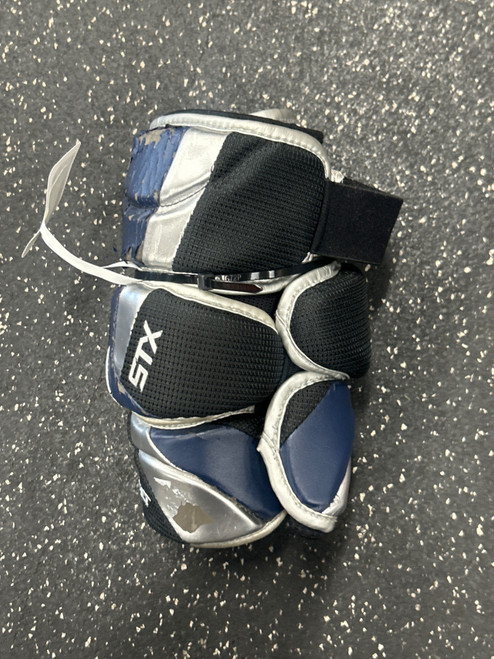 Vist Large View of Product Image Which is Used STX JOLT ELS Lacrosse Arm Pads/Guards Navy Blue MD