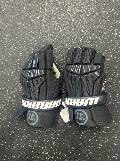 Vist Large View of Product Image Which is Used Warrior BURN NEXT Lacrosse Gloves Mens Black MD