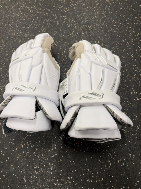 Vist Large View of Product Image Which is Used True ZEROLYTE GLOVES Lacrosse Gloves Mens White 13"