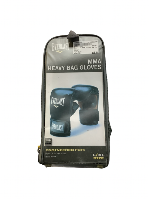 Vist Large View of Product Image Which is Used Everlast MMA Gloves Black LG