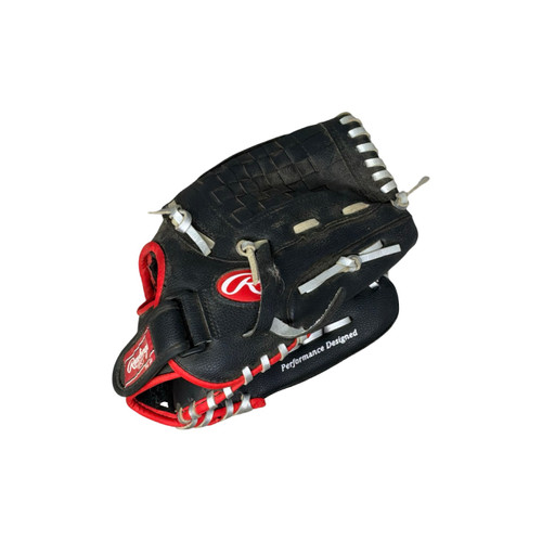 Vist Large View of Product Image Which is Used Rawlings PLAYERS SERIES BB/SB Glove RH Throw Black 12"