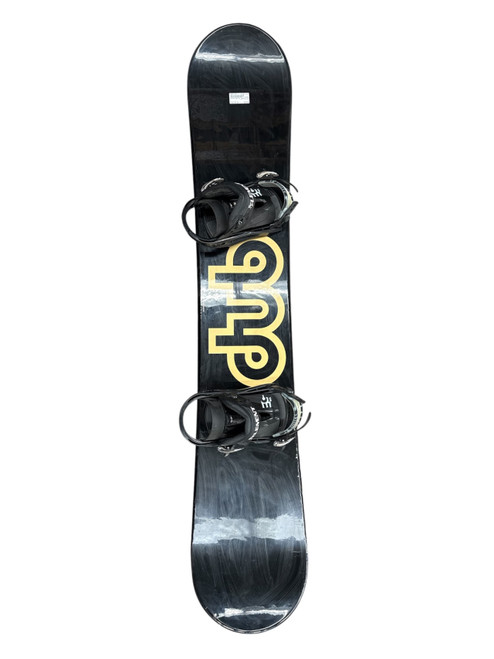 Vist Large View of Product Image Which is USED SYSTEM DUB MENS COMPLETE SNOWBOARD W/ BINDINGS - 163 cm