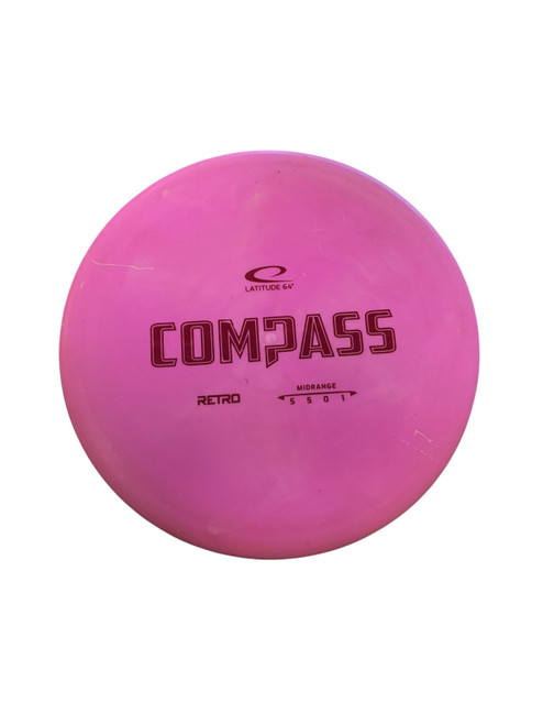 Vist Large View of Product Image Which is Used Latitude 64 COMPASS RETRO Disc Golf Mid Range Pink