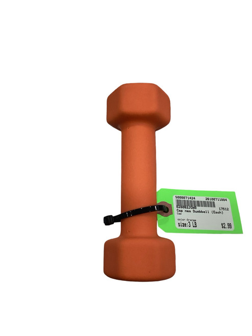 Vist Large View of Product Image Which is Used Cap Hex Dumbbell (Each) Orange 3 lb