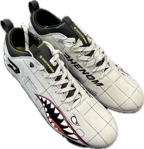 Vist Large View of Product Image Which is Used PHENOM ELITE QUANTUM SPEED AIR RAID Adult FB Cleats Grey Senior 13