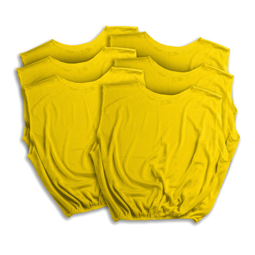 Vist Large View of Product Image Which is Used SKLZ SKLZ MESH 6 PACK Soccer Top Yth Yellow Youth