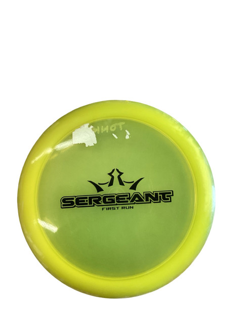 Vist Large View of Product Image Which is Used Dynamic Discs SERGEANT FIRST RUN Disc Golf Driver Yellow