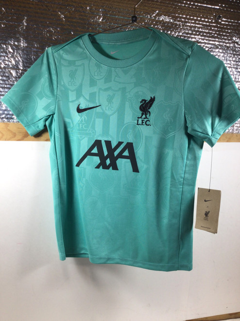 Vist Large View of Product Image Which is NEW Nike LIVERPOOL FC JERSEY Soccer Top Yth Turquoise MD