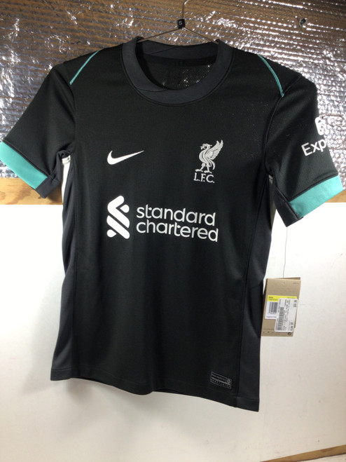 Vist Large View of Product Image Which is NEW Nike LIVERPOOL FC JERSEY Soccer Top Yth Grey SM