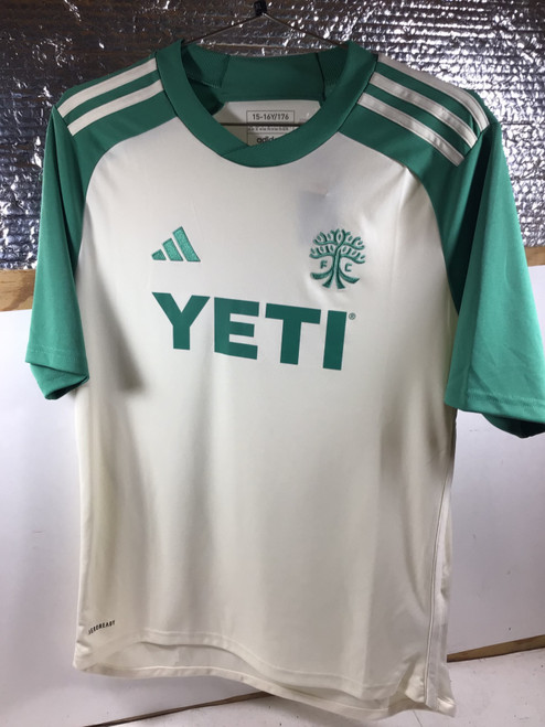 Vist Large View of Product Image Which is NEW Adidas AUSTIN FC JERSEY Soccer Top Yth Green XL