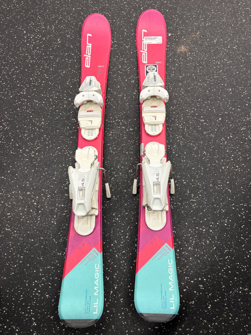 Vist Large View of Product Image Which is Used Elan LIL MAGIC Girls DH Ski/Binding None 90 cm