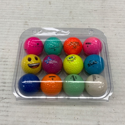 Vist Large View of Product Image Which is Used ASSORTED COLOR 12 Pack - Golf Balls