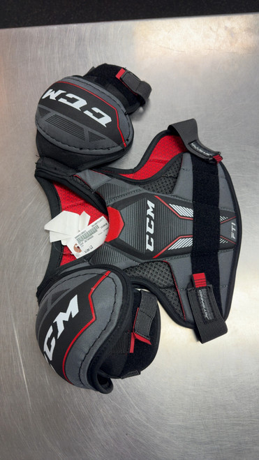 Vist Large View of Product Image Which is Used CCM JETSPEED Youth Shoulder Pads LG