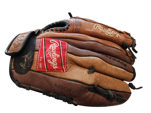Vist Large View of Product Image Which is Used Rawlings R115 BB/SB Glove LH Throw Brown 11 1/2"