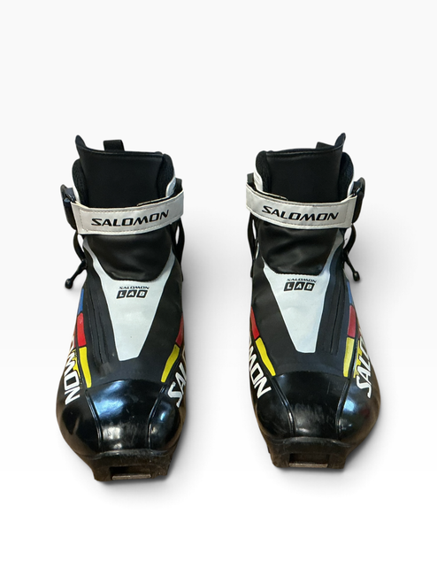 Vist Large View of Product Image Which is Used Salomon Mens SNS XC Ski Boots Black M 07-07.5 / W 08-08.5
