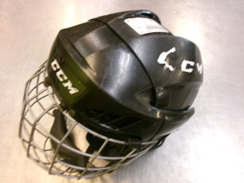 Vist Large View of Product Image Which is Used CCM FL40 NON CERT Helmet Cage Combo Black MD