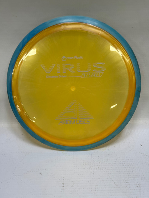 Vist Large View of Product Image Which is Used Axiom VIRUS PROTON Disc Golf Driver Yellow 173g