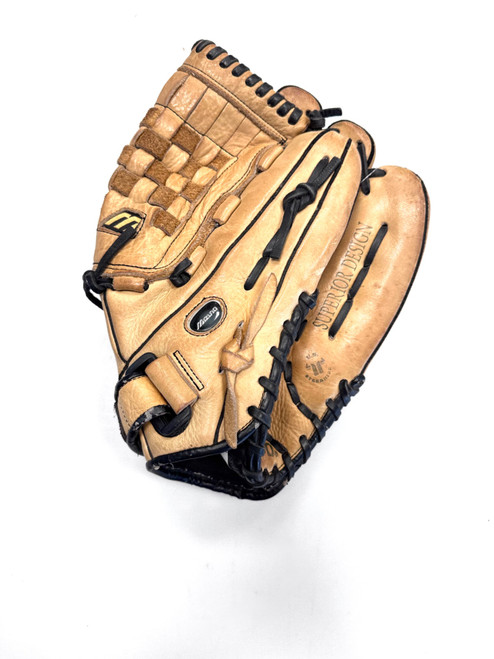 Vist Large View of Product Image Which is Used Mizuno FRANCHISE BB/SB Glove RH Throw Brown 13"