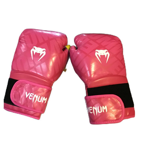 Vist Large View of Product Image Which is Used Venum Boxing Gloves Pink Senior