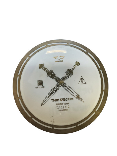 Vist Large View of Product Image Which is Used YIKUN TWIN SWORDS Disc Golf Driver White